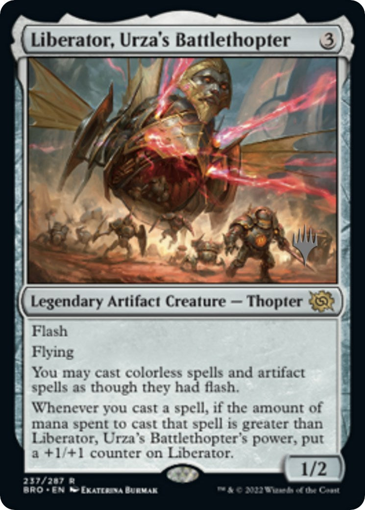 Liberator, Urza's Battlethopter (Promo Pack) [The Brothers' War Promos] | Tacoma Games