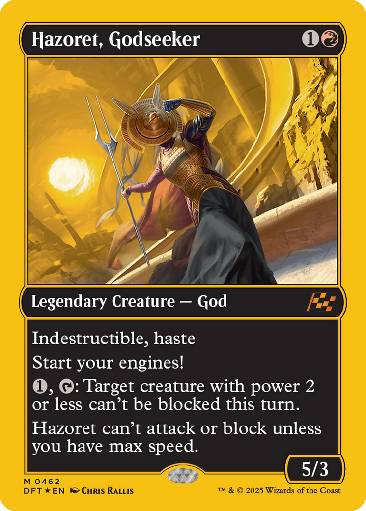 Hazoret, Godseeker (First-Place Foil) [Aetherdrift] | Tacoma Games