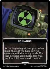 Radiation // Clue Double-Sided Token [Fallout Tokens] | Tacoma Games