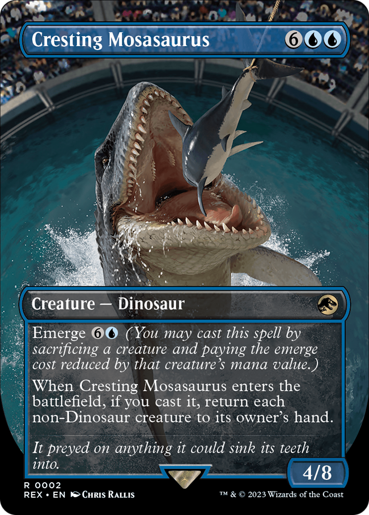 Cresting Mosasaurus (Borderless) [Jurassic World Collection] | Tacoma Games