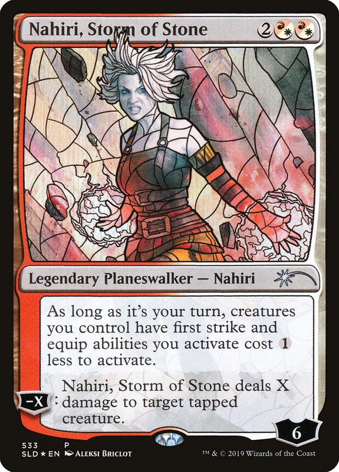 Nahiri, Storm of Stone (Stained Glass) [Secret Lair Drop Promos] | Tacoma Games