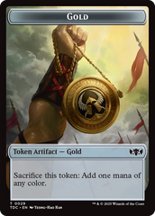 Elemental (0016) // Gold Double-Sided Token [Tarkir: Dragonstorm Commander Tokens] | Tacoma Games