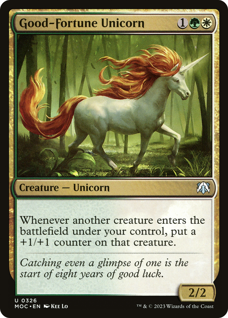 Good-Fortune Unicorn [March of the Machine Commander] | Tacoma Games