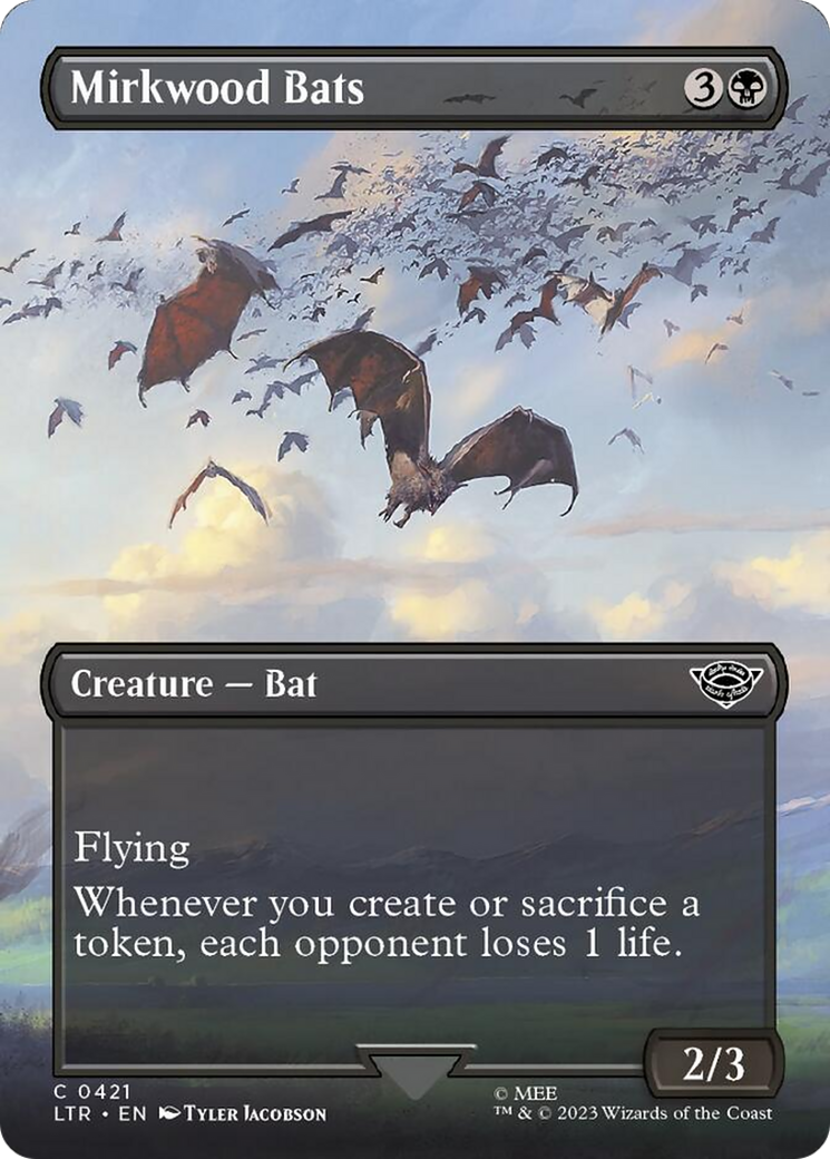 Mirkwood Bats (Borderless Alternate Art) [The Lord of the Rings: Tales of Middle-Earth] | Tacoma Games