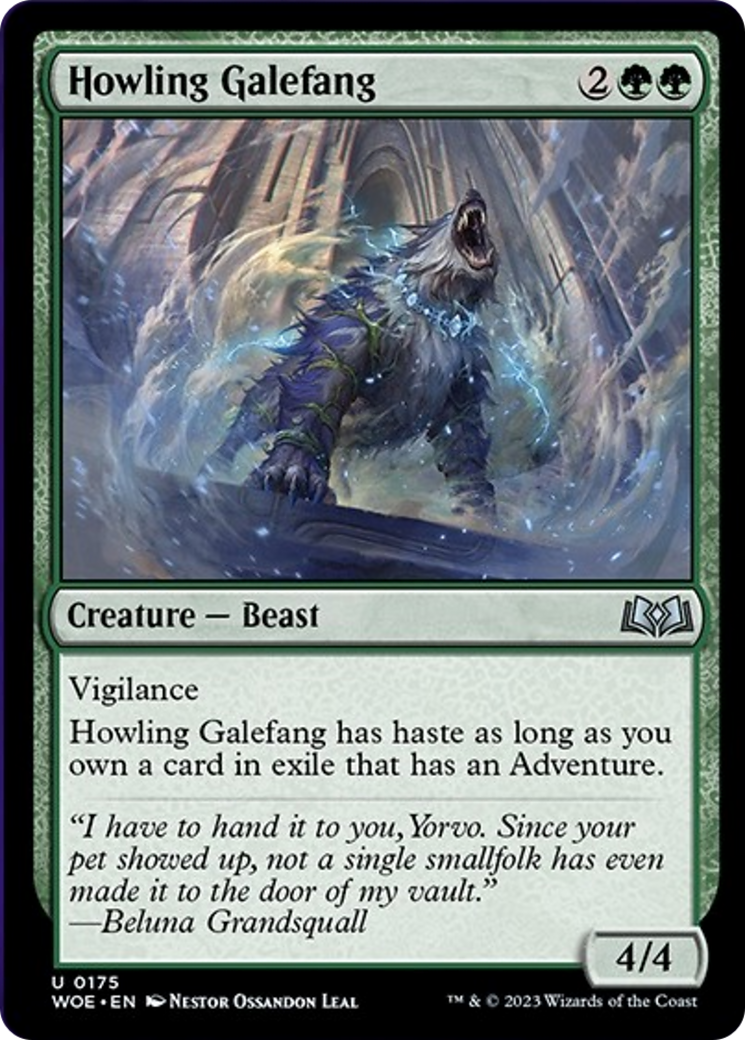 Howling Galefang [Wilds of Eldraine] | Tacoma Games