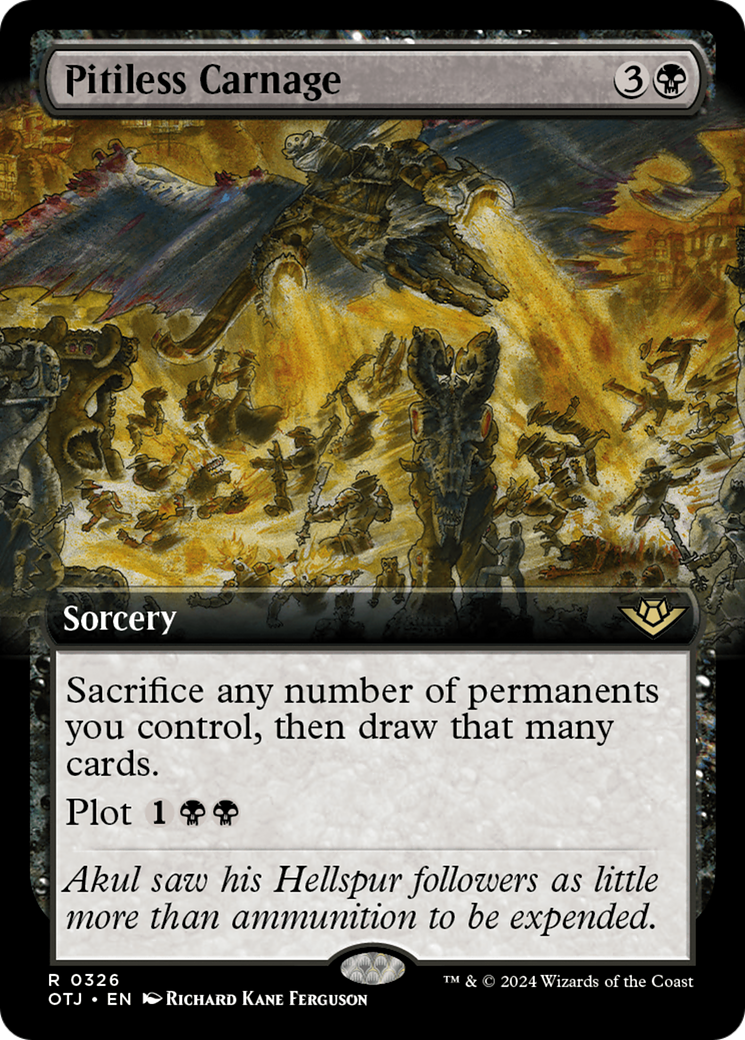 Pitiless Carnage (Extended Art) [Outlaws of Thunder Junction] | Tacoma Games
