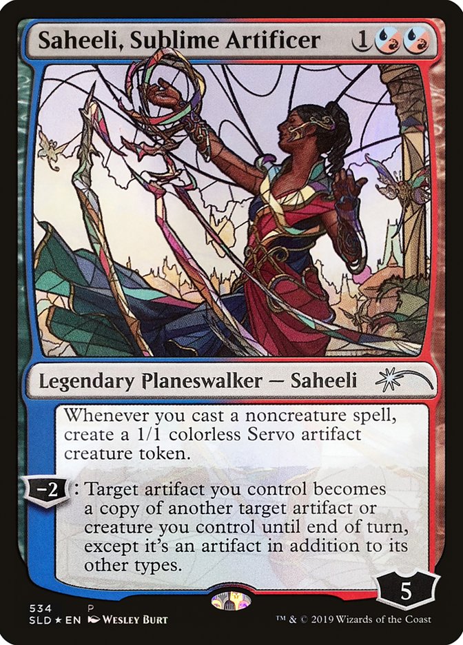 Saheeli, Sublime Artificer (Stained Glass) [Secret Lair Drop Promos] | Tacoma Games