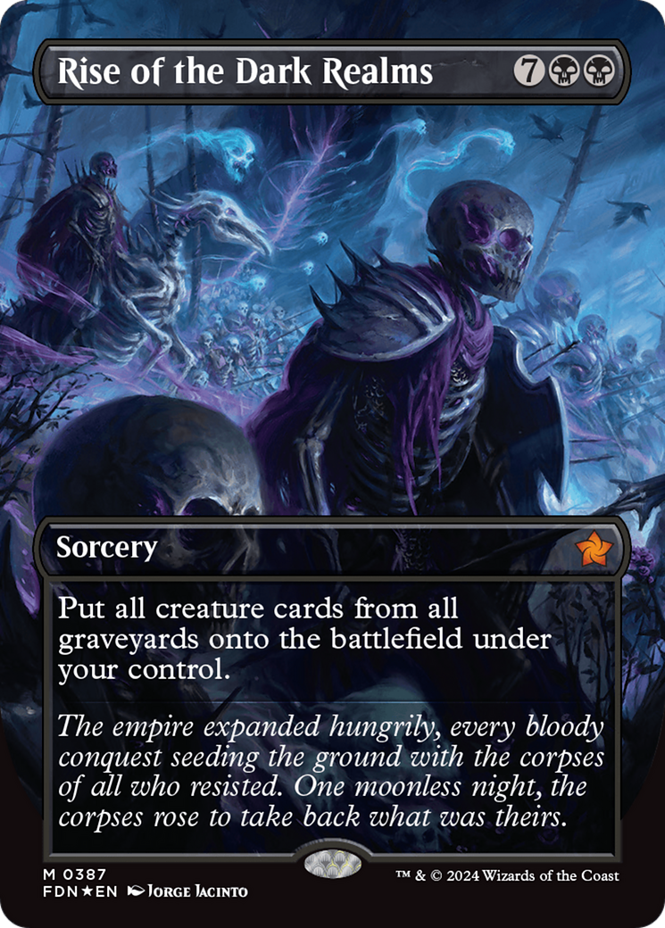 Rise of the Dark Realms (Borderless) (Mana Foil) [Foundations] | Tacoma Games