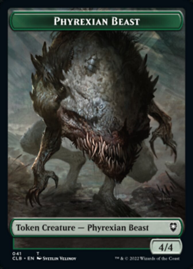 Phyrexian Beast // Wurm Double-Sided Token [Commander Legends: Battle for Baldur's Gate Tokens] | Tacoma Games