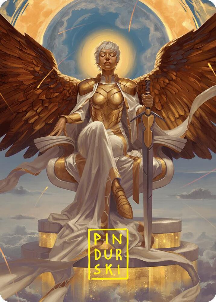 Herald of Eternal Dawn Art Card (27/54) (Gold-Stamped Signature) [Foundations] | Tacoma Games