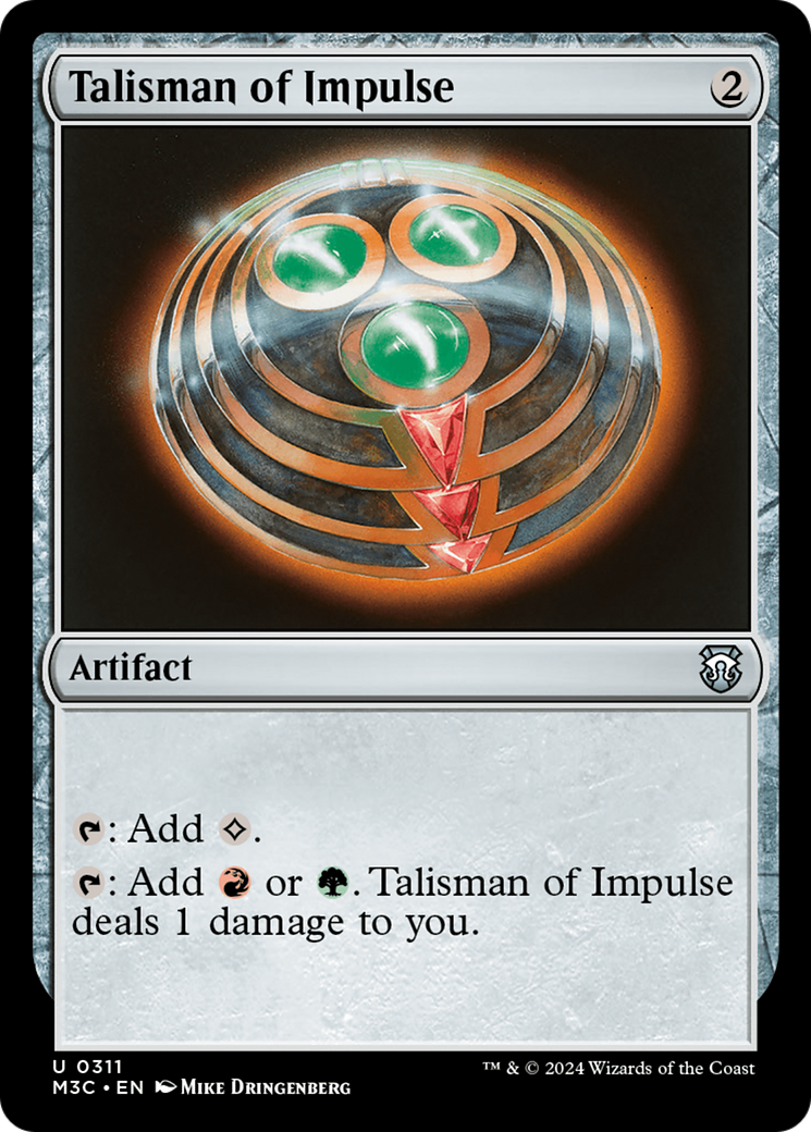 Talisman of Impulse (Ripple Foil) [Modern Horizons 3 Commander] | Tacoma Games