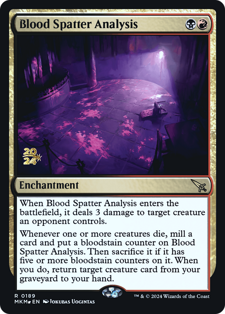 Blood Spatter Analysis [Murders at Karlov Manor Prerelease Promos] | Tacoma Games