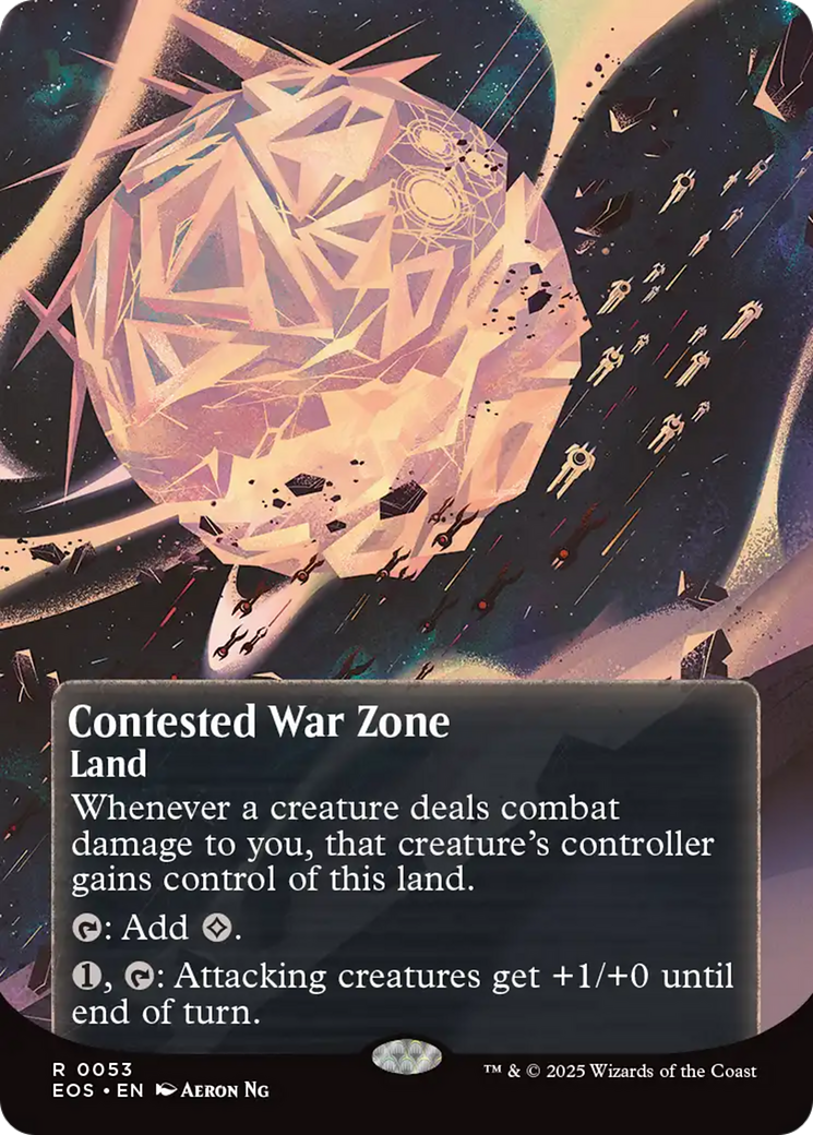 Contested War Zone (0053) (Borderless) [Edge of Eternities: Stellar Sights] | Tacoma Games