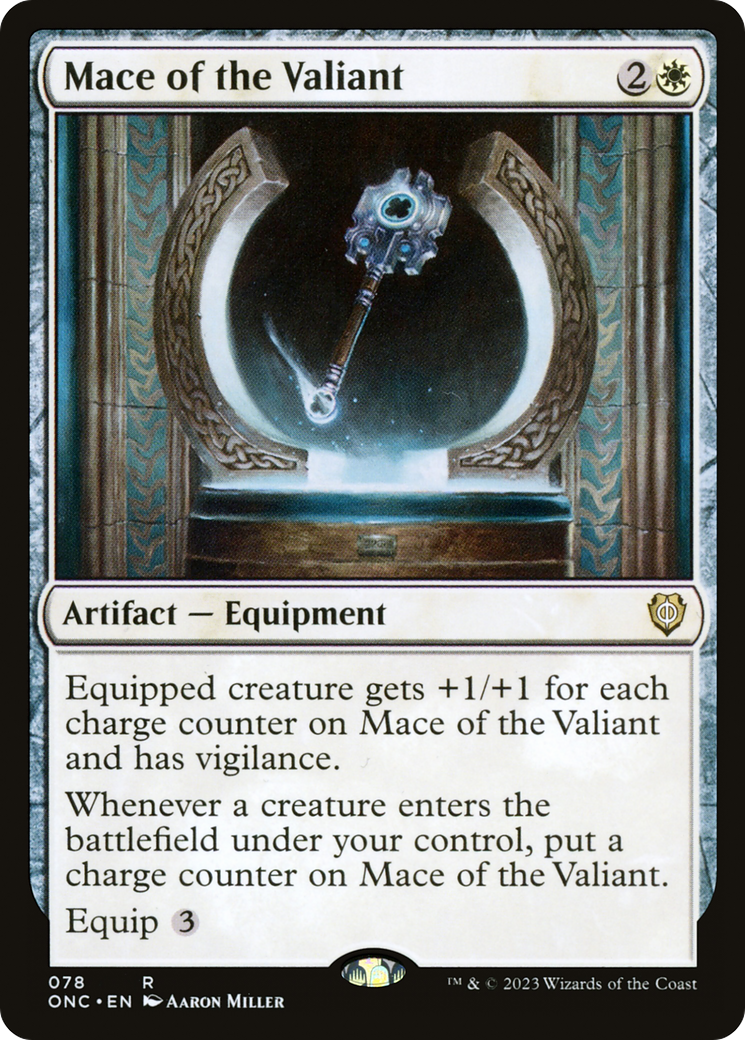 Mace of the Valiant [Phyrexia: All Will Be One Commander] | Tacoma Games