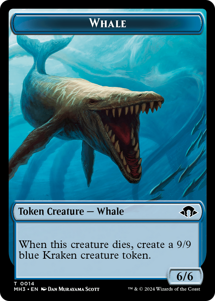 Whale // Energy Reserve Double-Sided Token [Modern Horizons 3 Tokens] | Tacoma Games