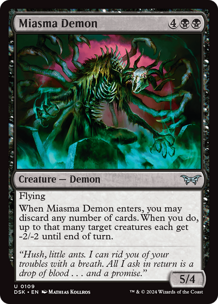 Miasma Demon [Duskmourn: House of Horror] | Tacoma Games