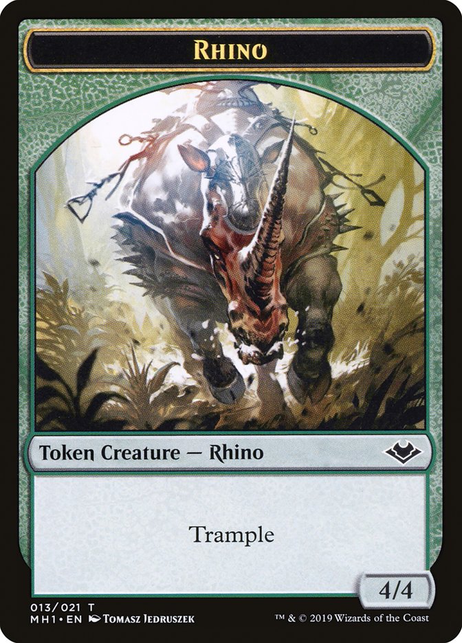 Rhino Token [Modern Horizons Tokens] | Tacoma Games