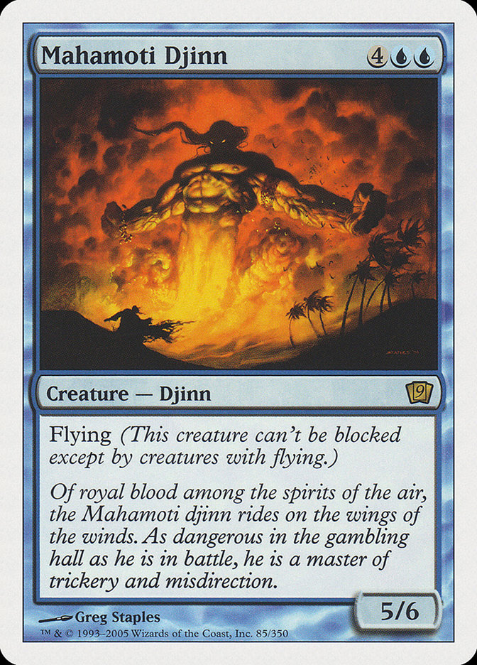 Mahamoti Djinn (9th Edition) [Oversize Cards] | Tacoma Games