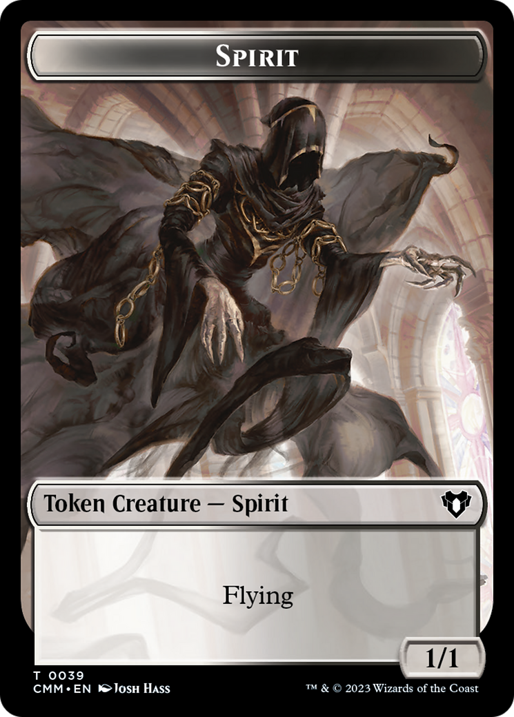 Spirit (0039) // Bird Illusion Double-Sided Token [Commander Masters Tokens] | Tacoma Games