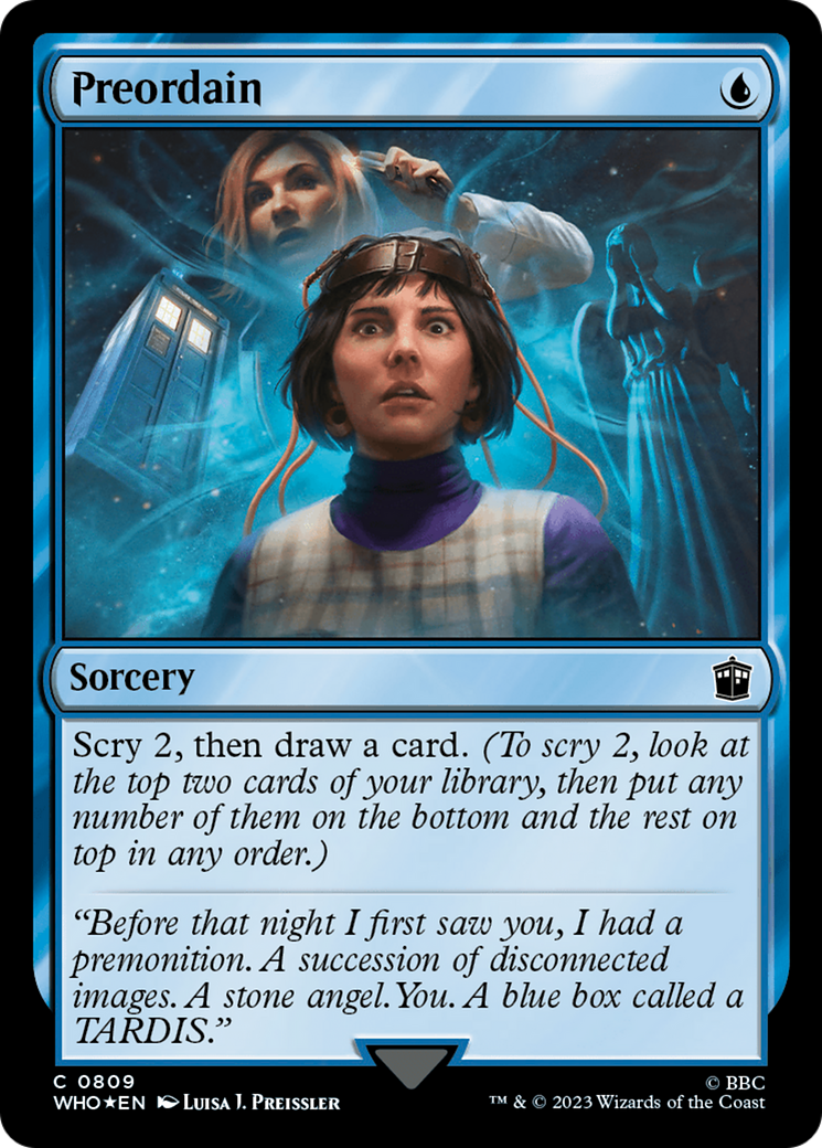 Preordain (Surge Foil) [Doctor Who] | Tacoma Games