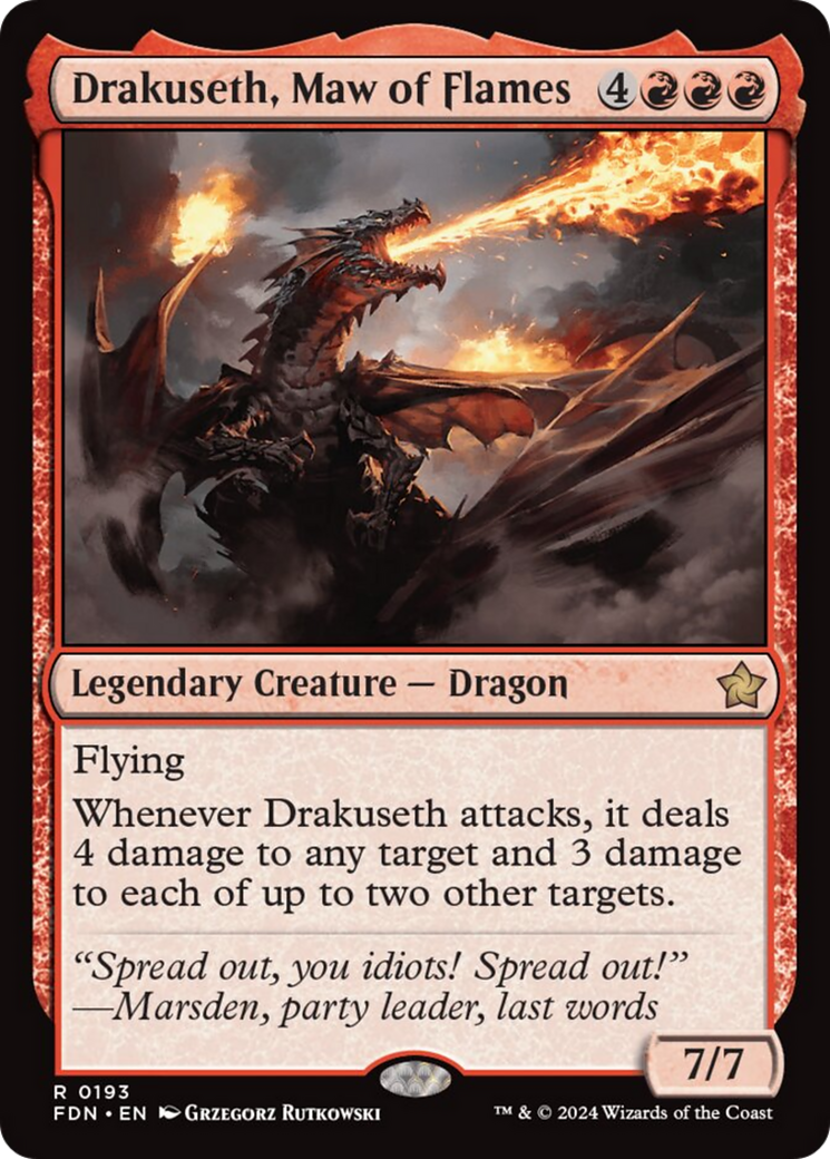 Drakuseth, Maw of Flames [Foundations] | Tacoma Games