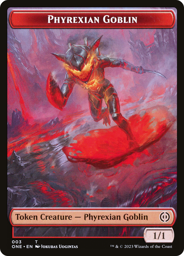 Phyrexian Goblin // Samurai Double-Sided Token [Phyrexia: All Will Be One Tokens] | Tacoma Games