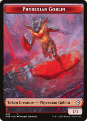 Phyrexian Goblin // The Hollow Sentinel Double-Sided Token [Phyrexia: All Will Be One Tokens] | Tacoma Games
