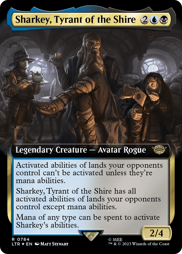 Sharkey, Tyrant of the Shire (Extended Art) (Surge Foil) [The Lord of the Rings: Tales of Middle-Earth] | Tacoma Games