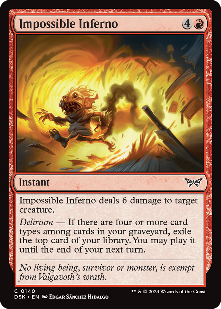 Impossible Inferno [Duskmourn: House of Horror] | Tacoma Games