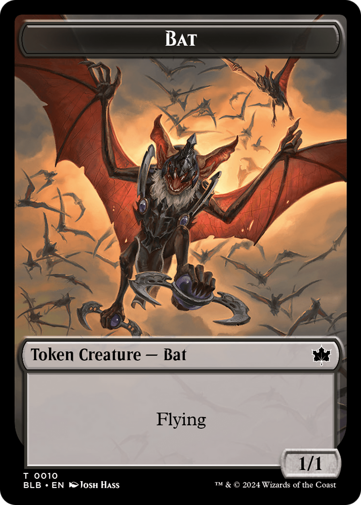 Bat Token [Bloomburrow Tokens] | Tacoma Games