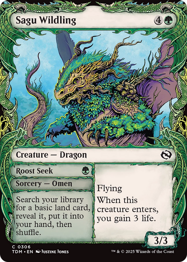 Sagu Wildling (Showcase) [Tarkir: Dragonstorm] | Tacoma Games