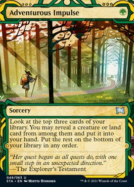 Adventurous Impulse (Foil Etched) [Strixhaven: Mystical Archive] | Tacoma Games