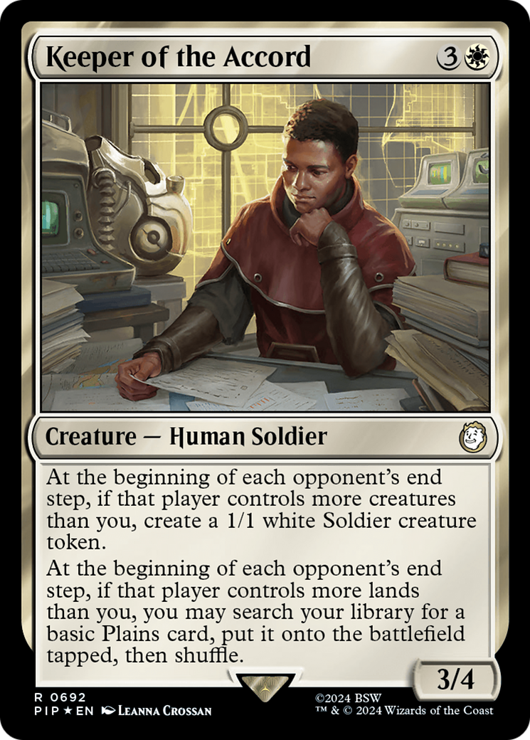 Keeper of the Accord (Surge Foil) [Fallout] | Tacoma Games