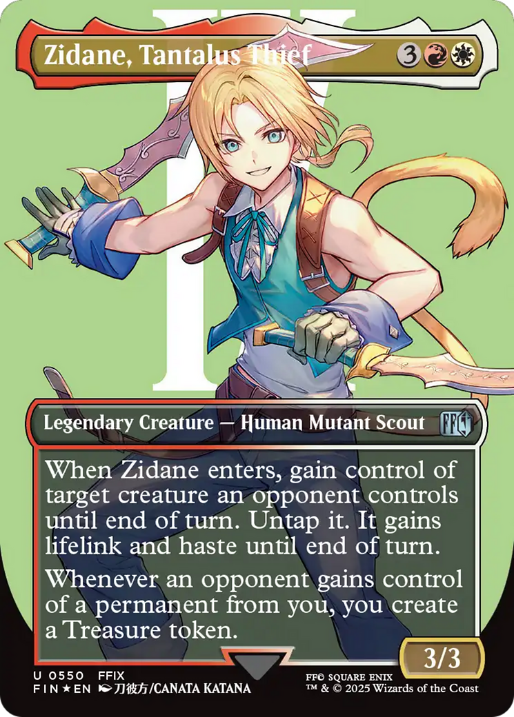 Zidane, Tantalus Thief (Borderless) (Surge Foil) [FINAL FANTASY] | Tacoma Games