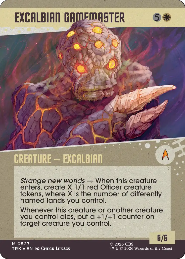 Excalbian Gamemaster (Showcase) (Surge Foil) [Star Trek] | Tacoma Games