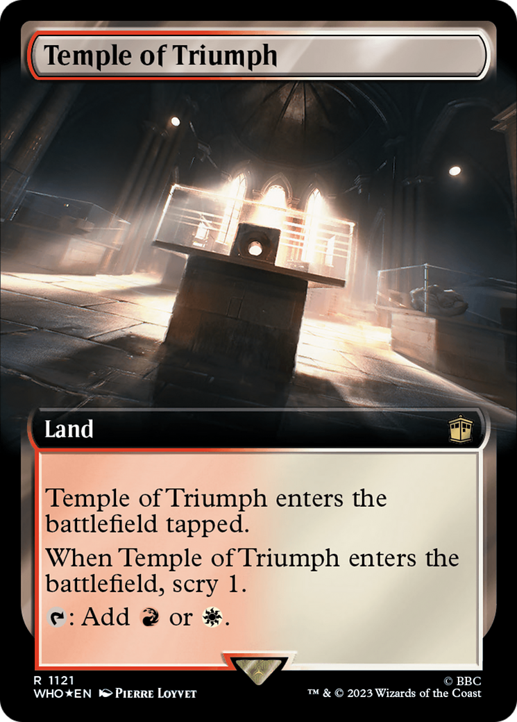 Temple of Triumph (Extended Art) (Surge Foil) [Doctor Who] | Tacoma Games