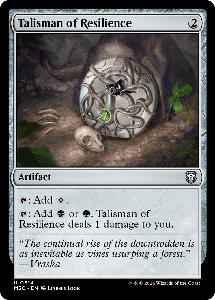 Talisman of Resilience (Ripple Foil) [Modern Horizons 3 Commander] | Tacoma Games