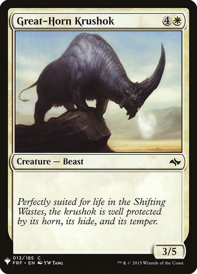 Great-Horn Krushok [Mystery Booster] | Tacoma Games