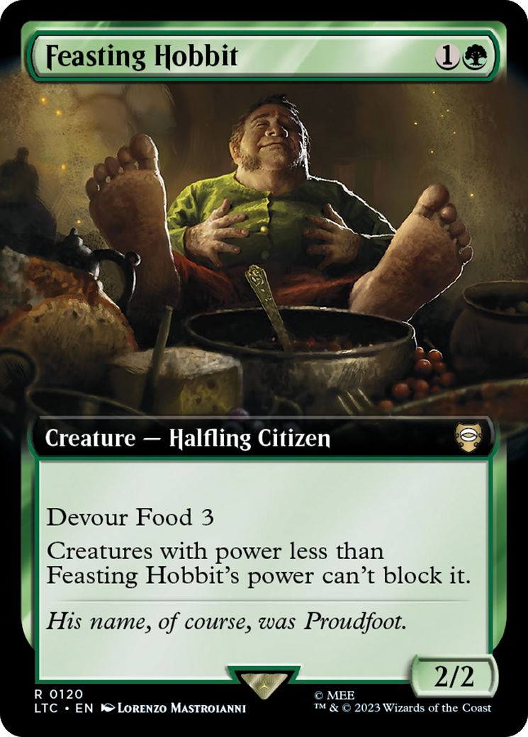 Feasting Hobbit (Extended Art) [The Lord of the Rings: Tales of Middle-Earth Commander] | Tacoma Games