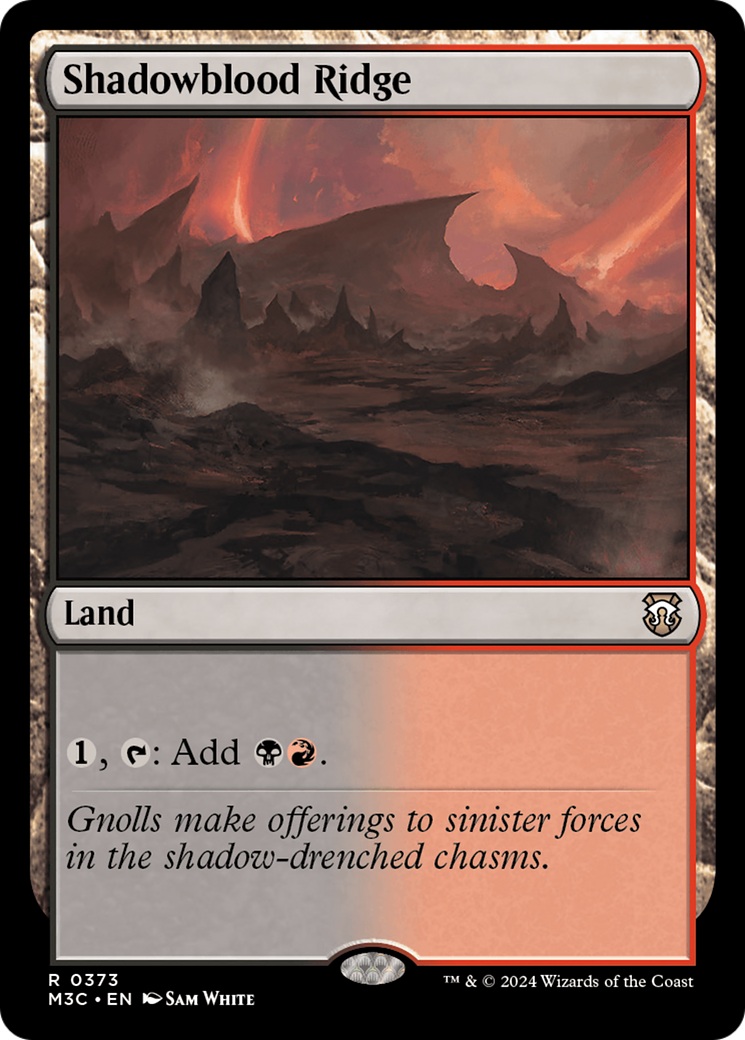 Shadowblood Ridge (Ripple Foil) [Modern Horizons 3 Commander] | Tacoma Games