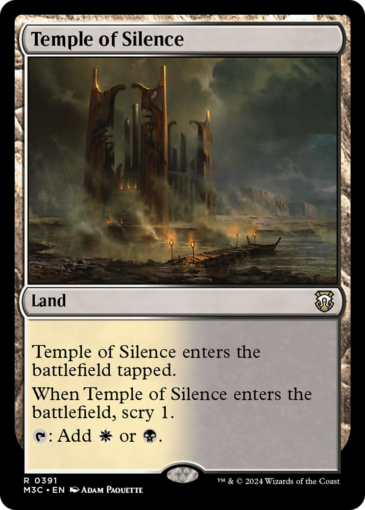 Temple of Silence (Ripple Foil) [Modern Horizons 3 Commander] | Tacoma Games