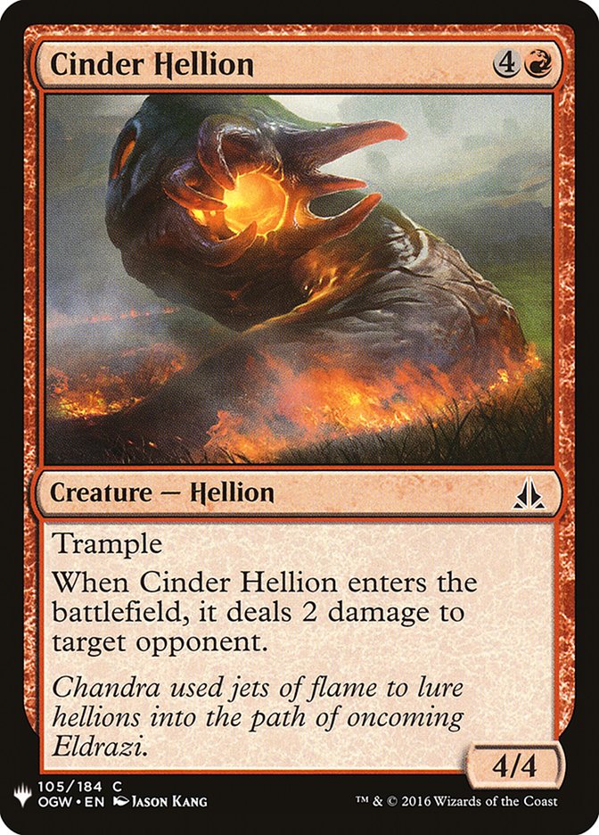 Cinder Hellion [Mystery Booster] | Tacoma Games