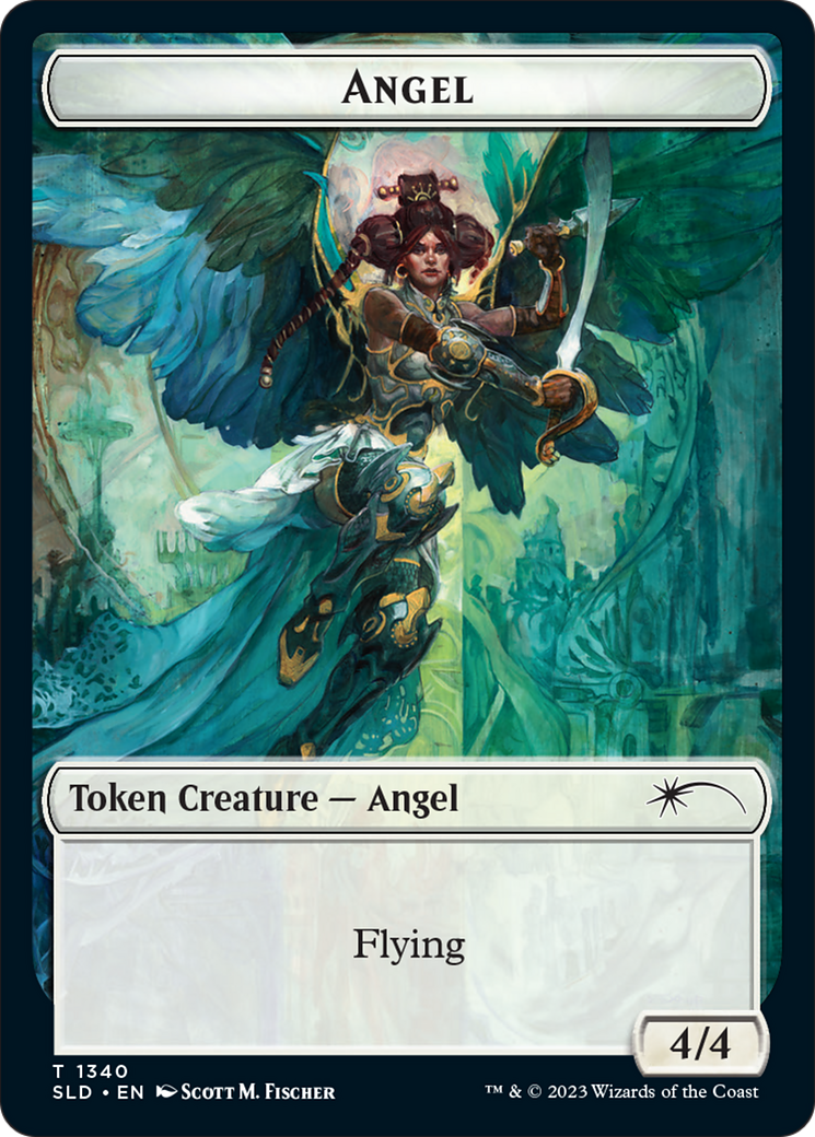 Angel (SLD) // Soldier (GRN) Double-Sided Token [Secret Lair: Angels Tokens] | Tacoma Games