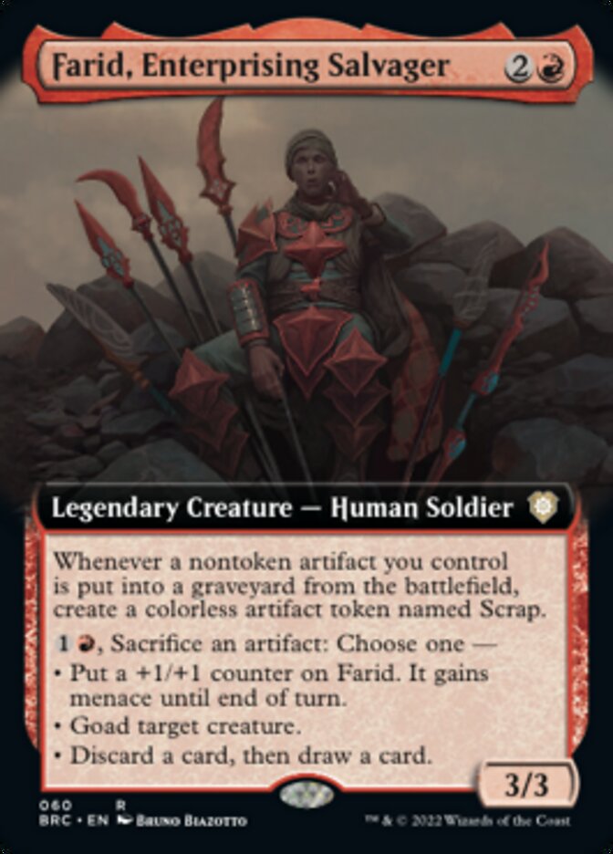 Farid, Enterprising Salvager (Extended Art) [The Brothers' War Commander] | Tacoma Games