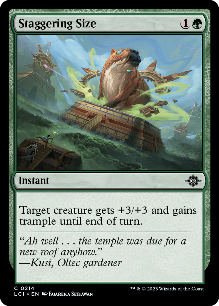 Staggering Size [The Lost Caverns of Ixalan] | Tacoma Games