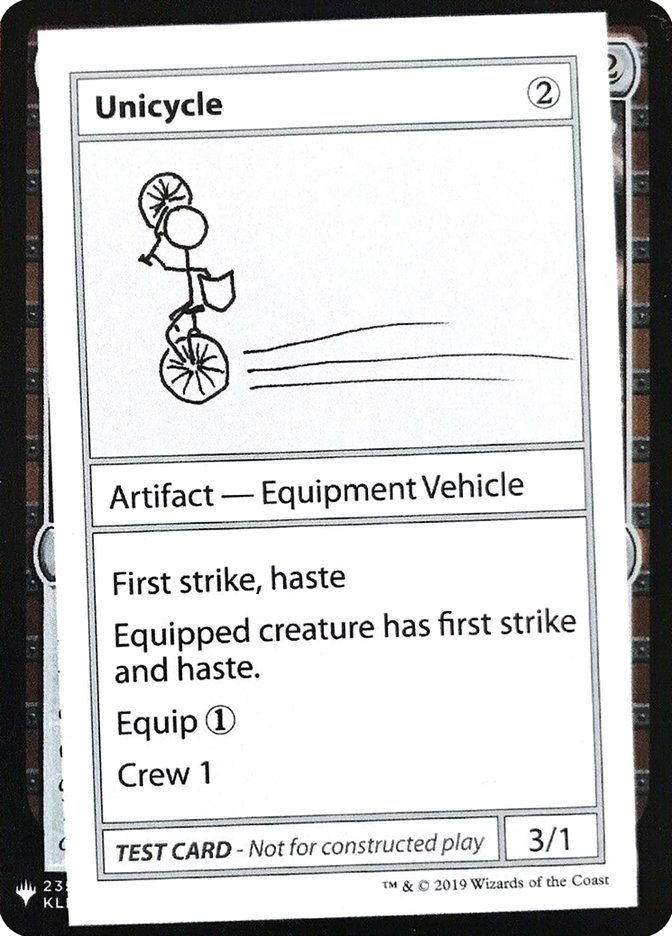 Unicycle [Mystery Booster Playtest Cards] | Tacoma Games