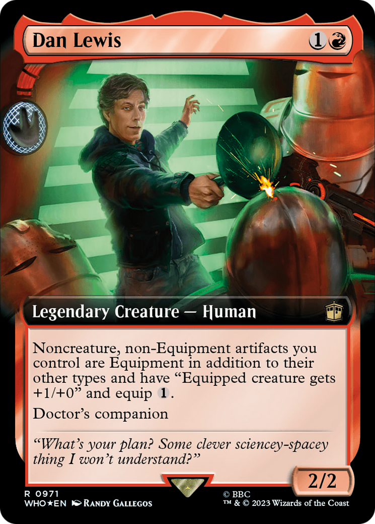 Dan Lewis (Extended Art) (Surge Foil) [Doctor Who] | Tacoma Games