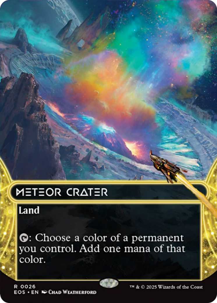 Meteor Crater (0026) (Borderless) [Edge of Eternities: Stellar Sights] | Tacoma Games