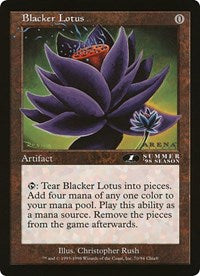 Blacker Lotus (Oversized) [Oversize Cards] | Tacoma Games