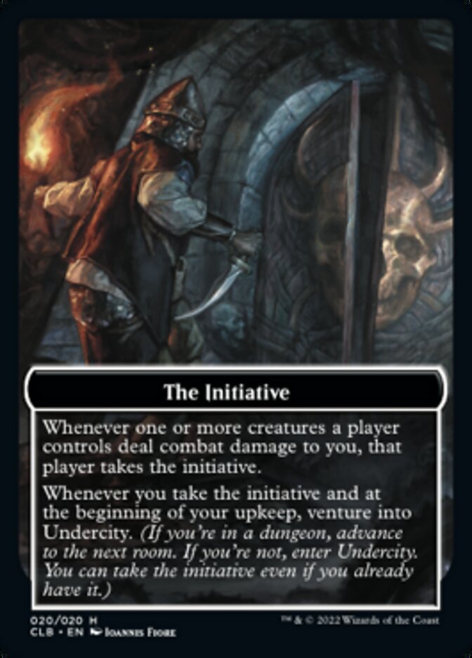The Initiative // Undercity Double-Sided Token [Commander Legends: Battle for Baldur's Gate Tokens] | Tacoma Games